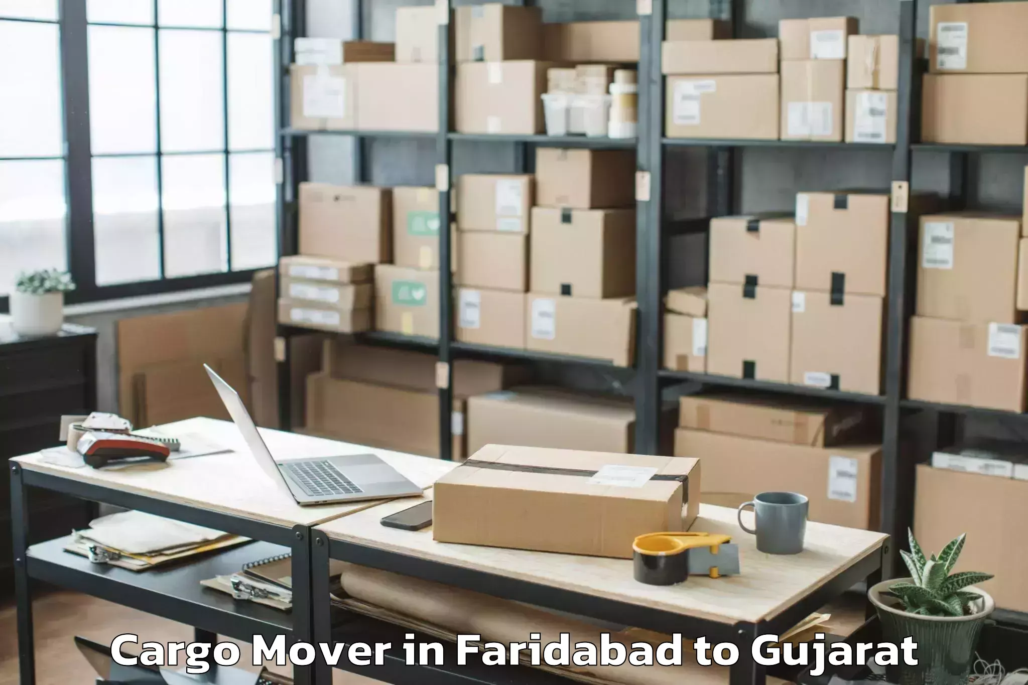 Get Faridabad to Crystal Mall Rajkot Cargo Mover